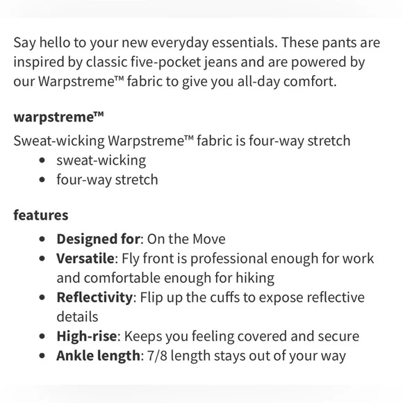 🍋lululemon City Sleek 5-Pocket 7/8 Pant Size 10 - Picture 5 of 10